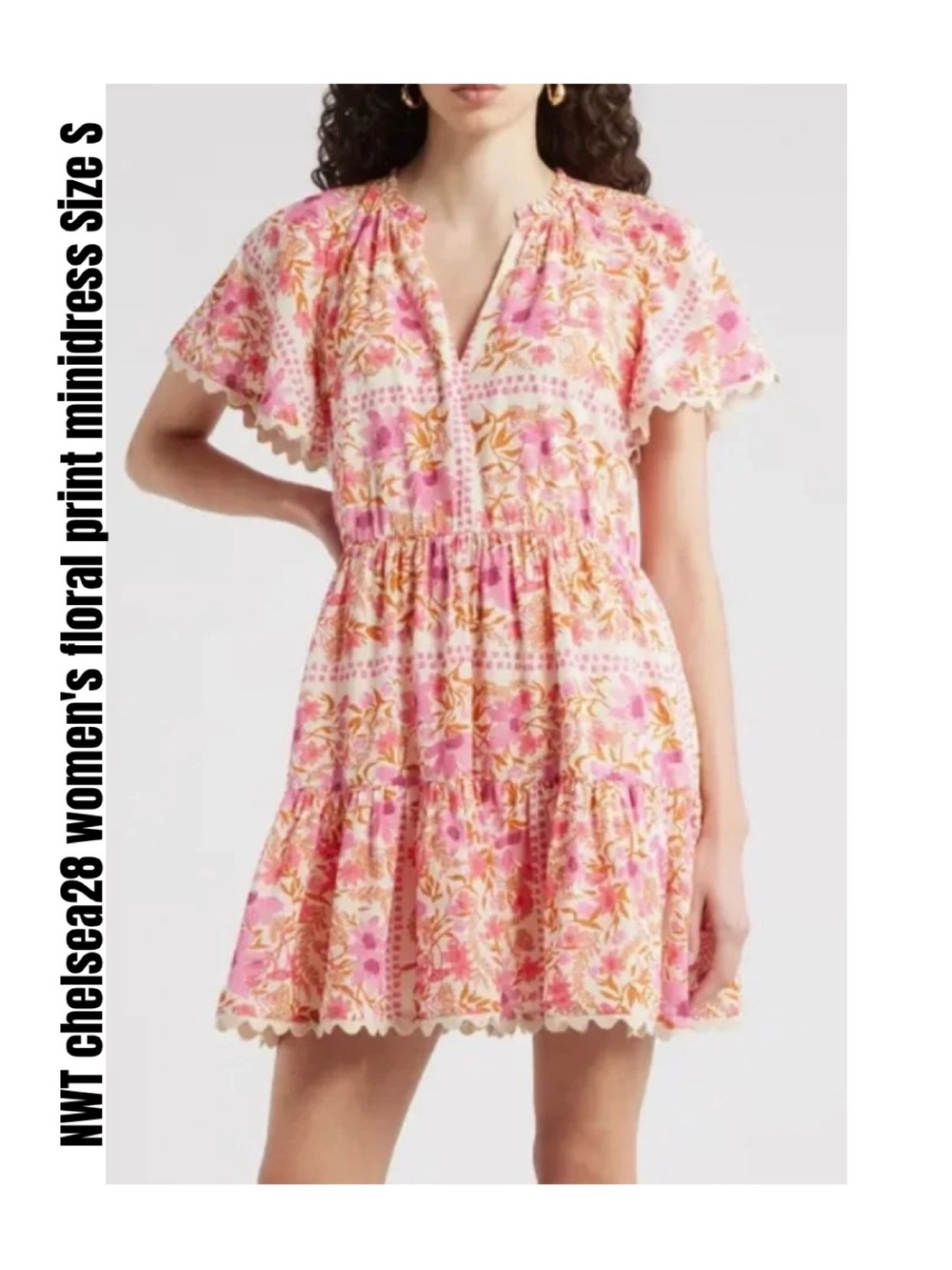 chelsea28 women's floral print minidress Size S